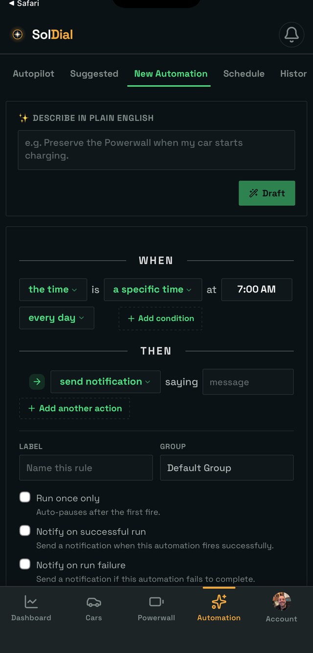 New automation